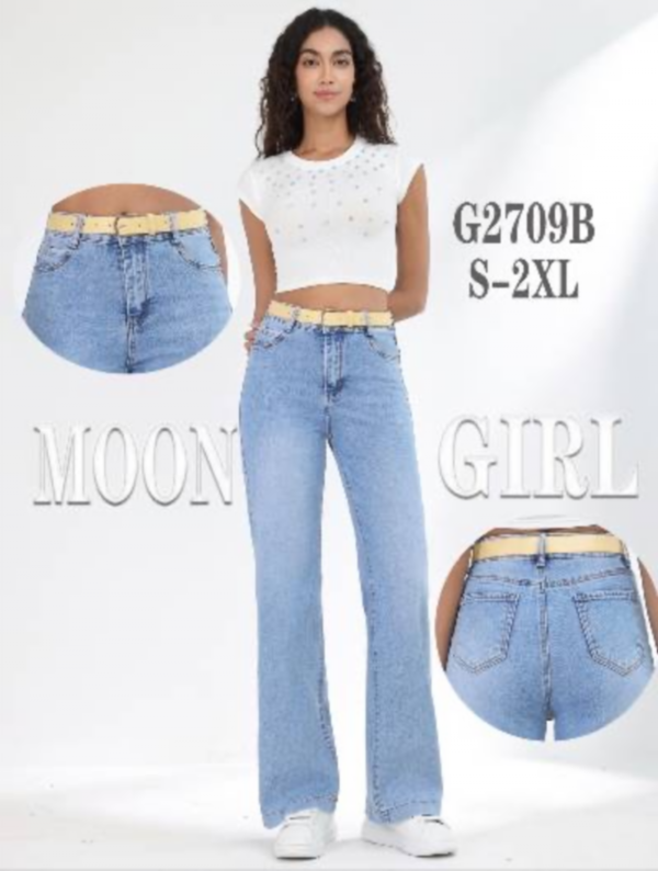 Spodnie damskie jeans Roz S-2XL, 1 Kolor .Paczka 10 szt